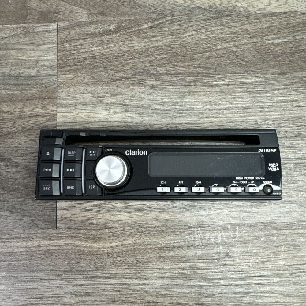 CLARION DB185MP CAR STEREO Head Unit RADIO CD Receiver 4RCA Face Plate